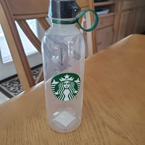 Starbucks Water Bottle Clear Plastic 24oz BPA Free